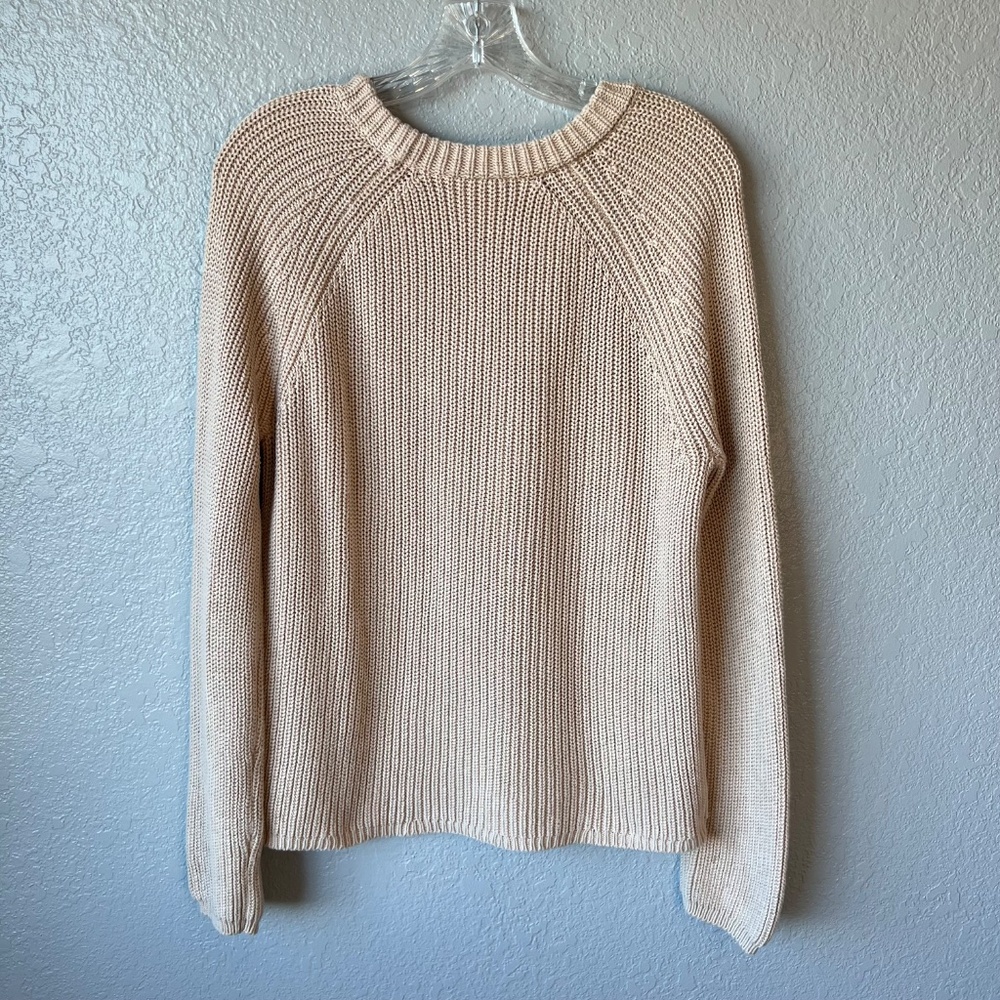 Jenni Kayne Ribbed Cotton Fisherman’s Crew Neck Sweater - Picture 5 of 12